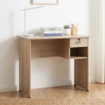 ECO 90CM Writing Desk With Key Lock-Sonoma Oak