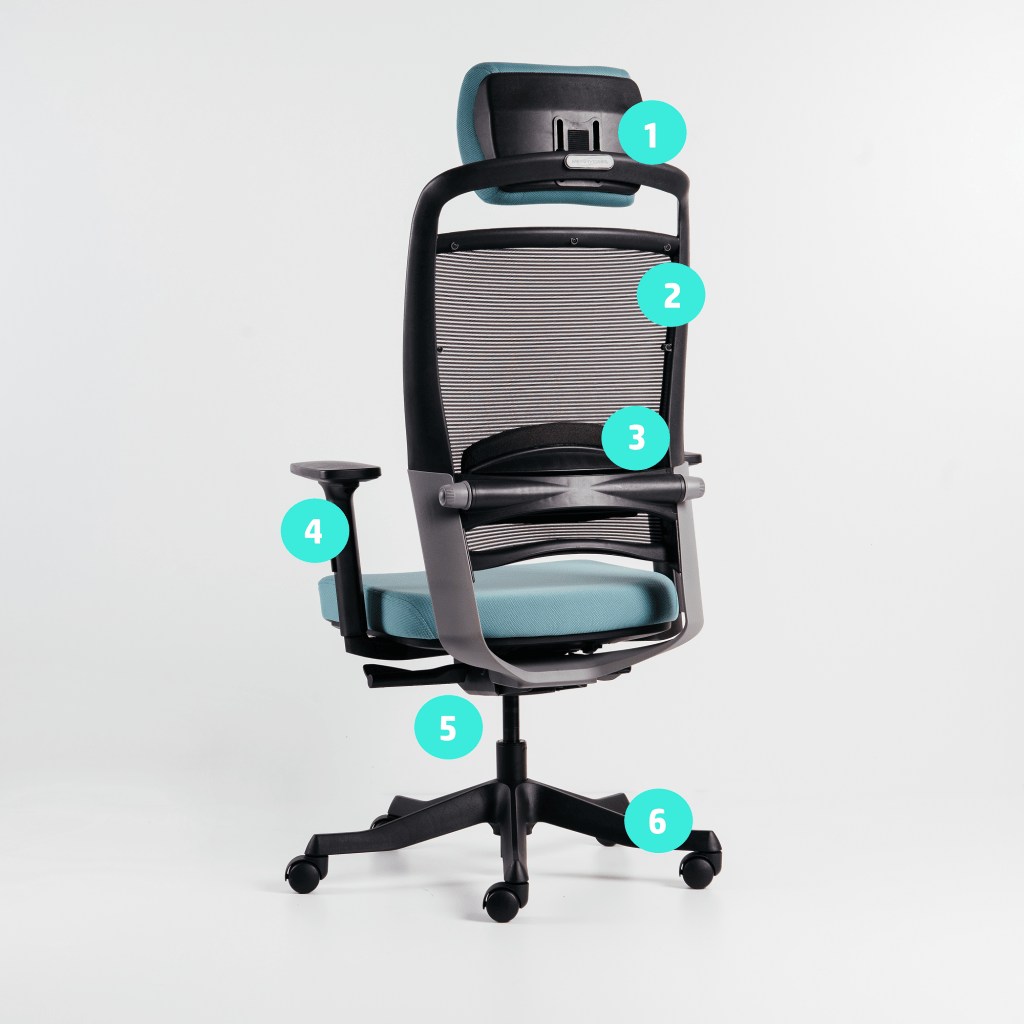 Merryfair FULKRUM high back office chairCustom color FurnitureDirect