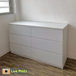 AISHA 6 Drawer Chest-White - Image 6