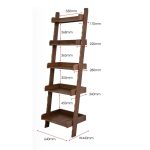 ALASKA Solid Wood Ladder Book Shelf-3 Colors - Image 5