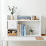 RAIDEN 80cm Tabletop Organiser Book Rack-White