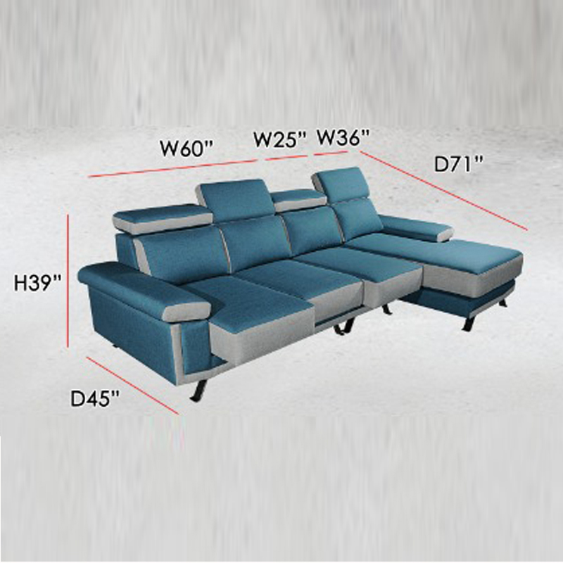 CS-26 custom made 4 seater L shaped sofa - FurnitureDirect.com.my