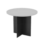 GR90 3 Feet Melamine Round Conference Table-3 Colors - Image 2