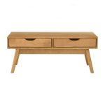 LAMAR 106cm Solid Wood Coffee Table-Natural - Image 7