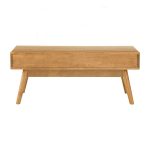 LAMAR 106cm Solid Wood Coffee Table-Natural - Image 6