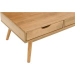 LAMAR 106cm Solid Wood Coffee Table-Natural - Image 4