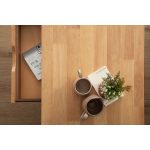 LAMAR 106cm Solid Wood Coffee Table-Natural - Image 12