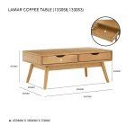 [Package] LAMAR 150cm 2 In 1 Living Set-Natural - Image 13