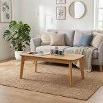 HIACE Solid Wood Coffee Table-Natural