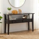 GASTON 120cm Console Table-Dark Chestnut - Image 2