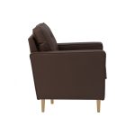 ROYCE 1 Seater PU Sofa-Mocca - Image 2