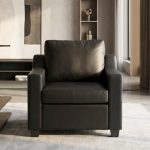 BALENO 1 Seater PU Sofa-Espresso