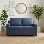 BALENO 2 Seater Fabric Sofa-Blue