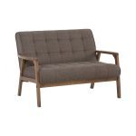TUCSON 2 Seater Fabric Sofa-Chestnut - Image 2