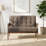 TUCSON 2 Seater Fabric Sofa-Chestnut