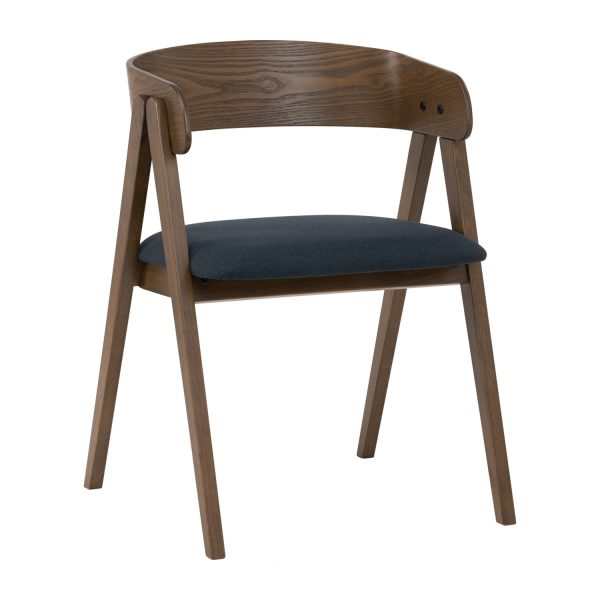 CARTER Solid Wood Dining Chair-Navy(set of 2)