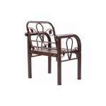 DATSUN 1 Seater Outdoor Metal Bench-Copper - Image 5