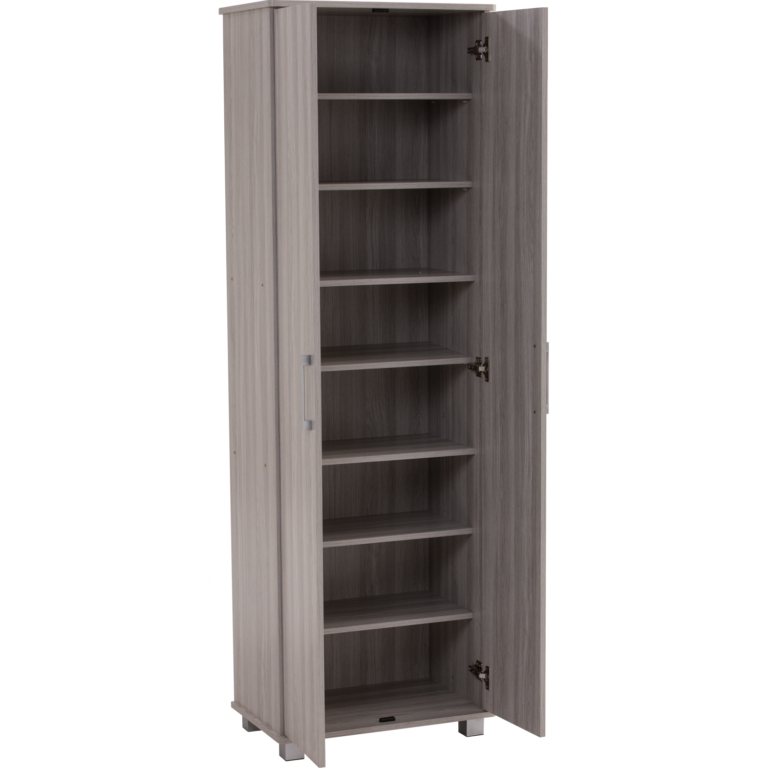 Everett 6 Feet Shoe Cabinet Grey Line