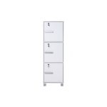 NAOMI 3 Door Storage Box With Lock-White - Image 7