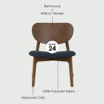 ALETA Solid Wood Lounge Chair-Cocoa - Image 10