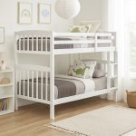 DEBORAH Solid Wood Double Decker Bunk Bed-White - Image 2