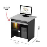 GASTAN Full Melamine 75cm Compact Computer Table-3 Colors - Image 4