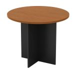 GR90 3 Feet Melamine Round Conference Table-3 Colors