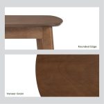 HIACE Solid Wood Coffee Table-Cocoa - Image 5