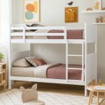 NELSON Solid Wood Double Decker Bunk Bed-White - Image 2