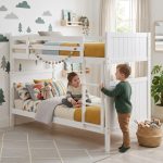 NELSON Solid Wood Double Decker Bunk Bed-White