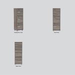 NAOMI 3 Door Storage Box With Lock-White - Image 13