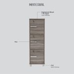 NAOMI 3 Door Storage Box With Lock-White - Image 15