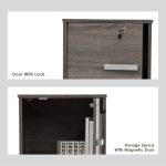 NAOMI 3 Door Storage Box With Lock-White - Image 11