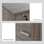 NAOMI 3 Door Storage Box With Lock-White - Image 10