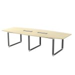OBB-30 10 Feet (300cm) Melamine Boat Shape Conference Table - Image 2