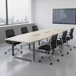 OBB-30 10 Feet (300cm) Melamine Boat Shape Conference Table