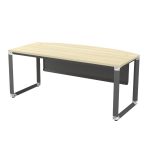 OMB180A 6 Feet (180cm) Melamine Executive Table With Metal Front Panel - Image 2