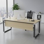 OWB 180A 6 Feet (180cm) Melamine Executive Table With Wooden Front Panel