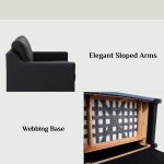 BALENO 1 Seater PU Sofa-Espresso - Image 4