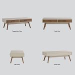 [Package] BAILEY 150cm 2 In 1 Living Set-Taupe Grey - Image 8