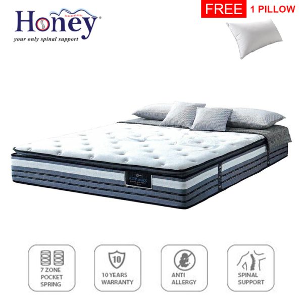 HONEY ADV Max 11″ Pillowtop Pocketed Spring Mattress