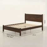 ALEXANDER King Size Wooden Bed Frame-Walnut - Image 6