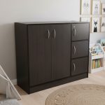 BARRY 5 Door Children Wardrobe With Key Lock-Wenge