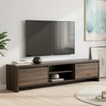BELDEN 6 Feet TV Cabinet-Walnut