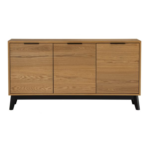 MALTON Solid Wood Sideboard-Oak