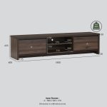 BELDEN 6 Feet TV Cabinet-Walnut - Image 7