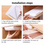 MUJI Style Self Stick Portable Hidden Drawer - Image 8