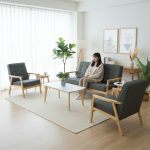 SOMERSET Wooden Sofa Set With Coffee Table-Grey