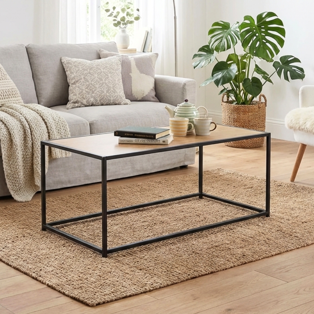 133043 BRADFORD CT MAIN BRADFORD 100x50CM Coffee Table-Oak - Image 1