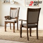 TEGUS 8 Seater With Arm Chair Dining Set-Cocoa - Image 14